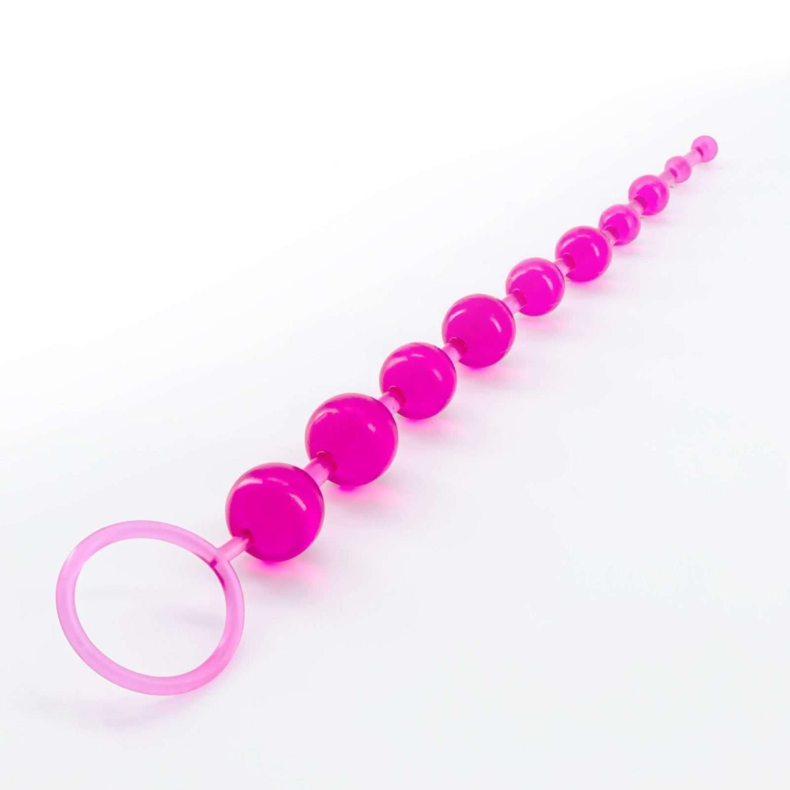 10 Bead Anal Chain Crushious Pink