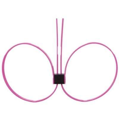 DISPOSABLE OUCH  ZIP TIE CUFFS EXTENDED PINK