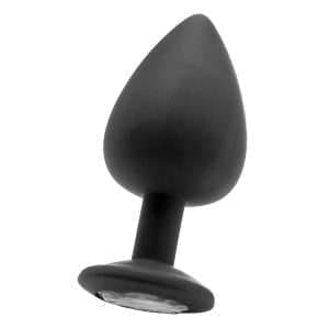 EXTRA LARGE DIAMOND BUTT PLUG BLACK