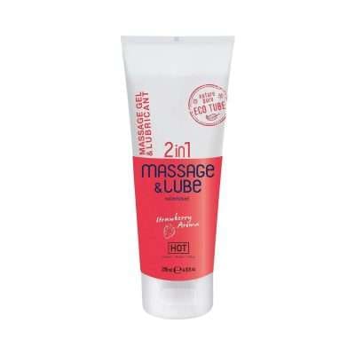 HOT    STRAWBERRY FLAVOURED MASSAGE AND LUBRICANT 2IN1 200ML