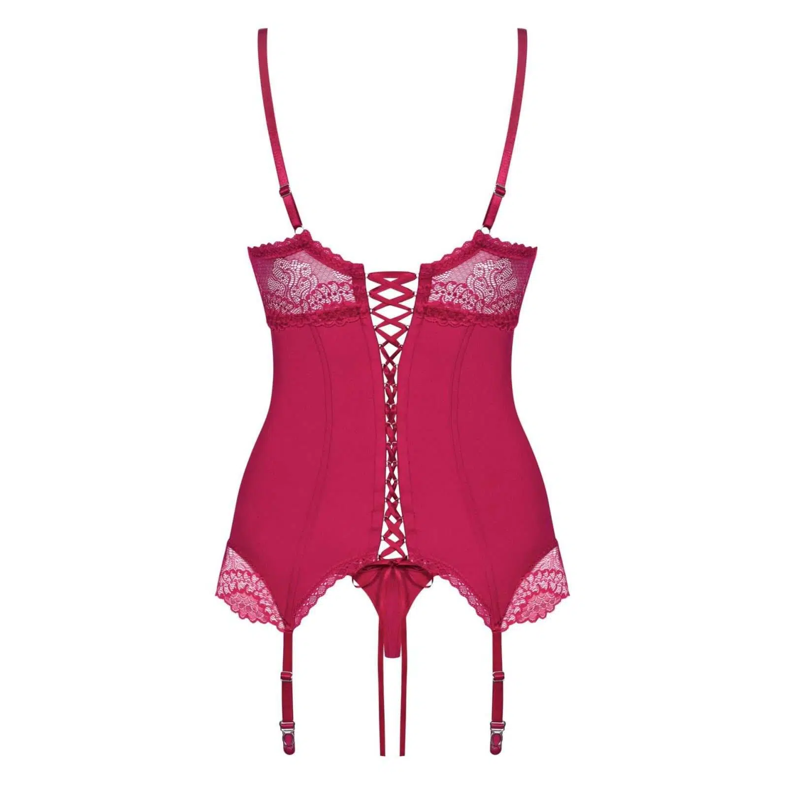 Obsessive Rosalyne Corset And Thong Red