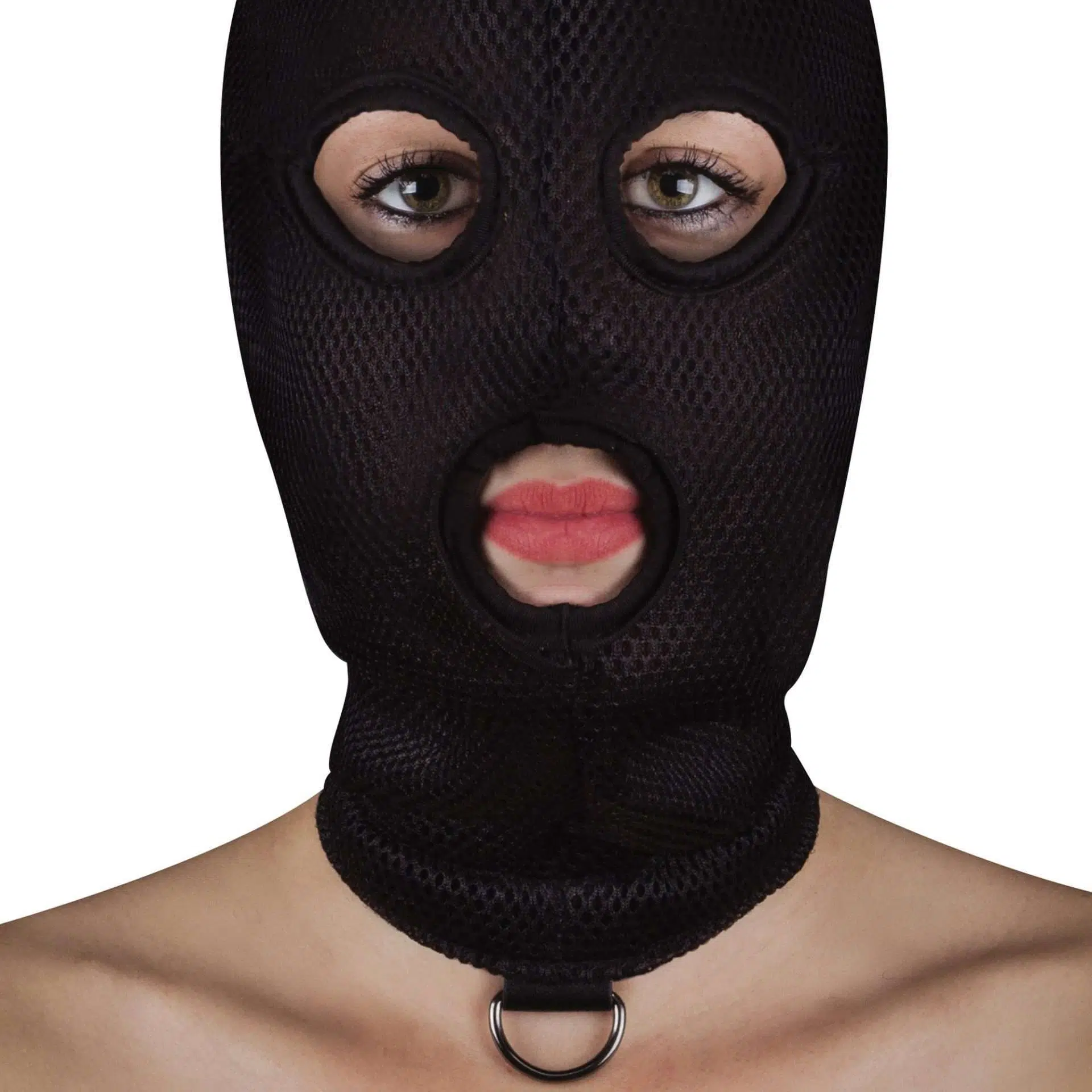 OUCH  EXTREME MESH BALACLAVA MASK BLACK