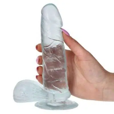 REAL RAPTURE EARTH FLAVOUR DILDO 6 5   CLEAR