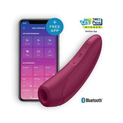 SATISFYER CURVY 1  WITH APP ROSE RED