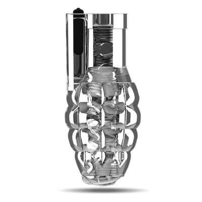 SONO N  22 REUSABLE STROKER WITH VIBRATING BULLET TRANSPARENT